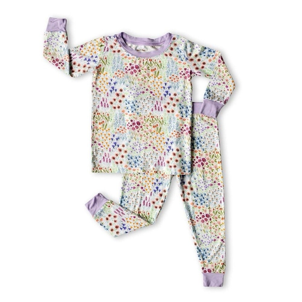 Little Sleepies Flower Fields Bamboo 2-Piece Pajama Set 18-24 Months